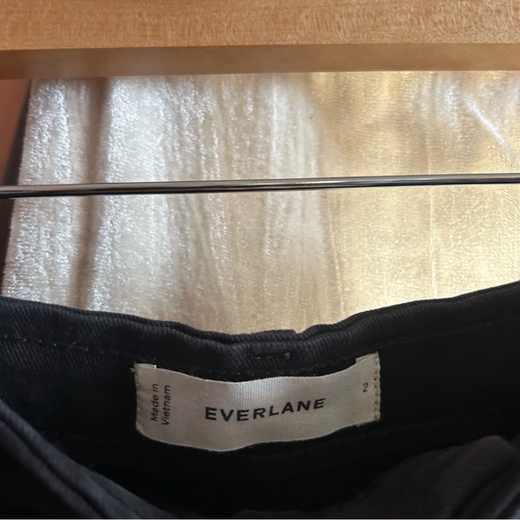 Everlane The Utility‎ Short Organic Cotton Twill High Rise Black NEW Size 2 - Picture 4 of 9